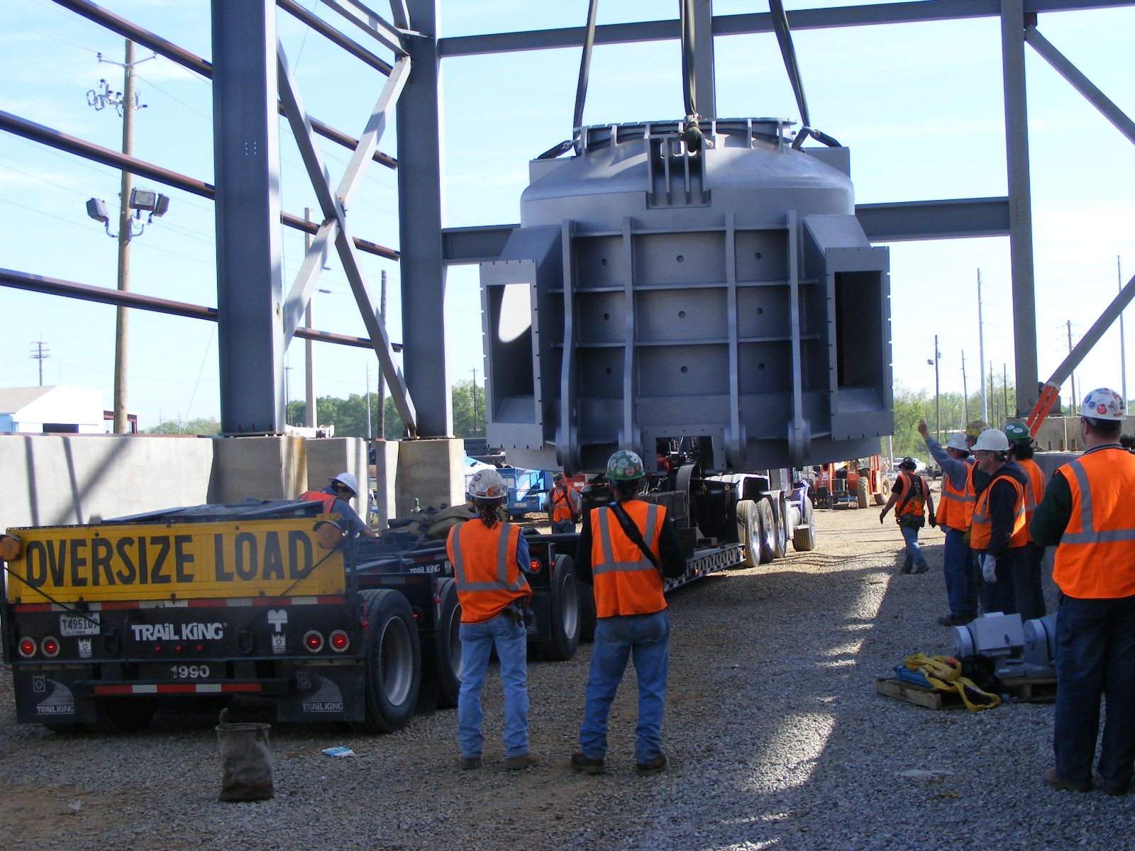 ECandS Lifting and setting a new furnace
